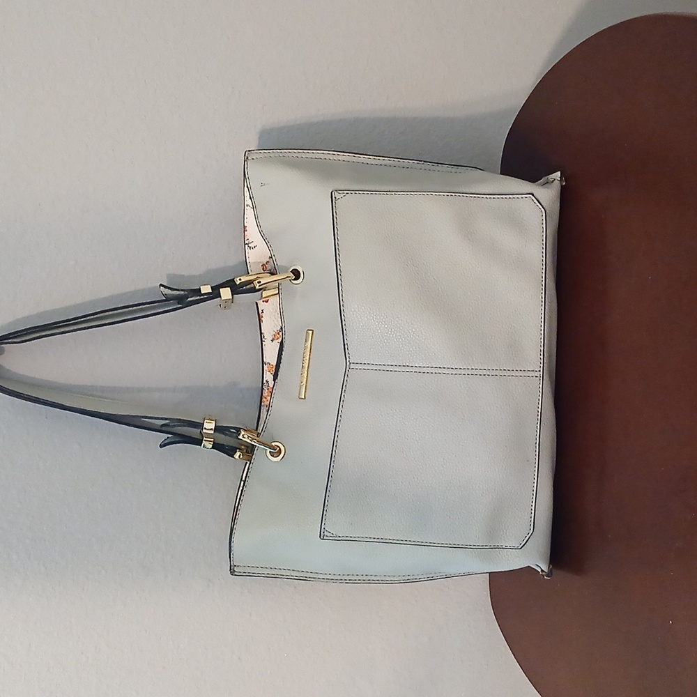 Steve Madden Leather Handbag with floral pattern leather inside